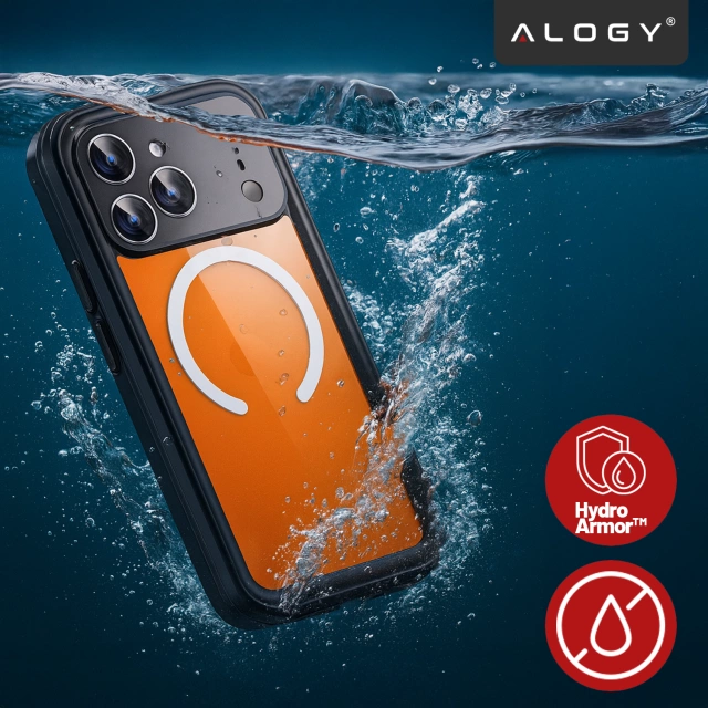 Чохол Alogy HydroArmor™ IP68 для Apple iPhone 17 Pro Max 6.9" - чорний