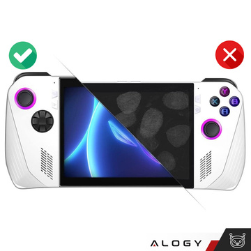 2x Panzerglas für Asus ROG Ally für Alogy Displayschutzfolie Pro 9H Konsolenbildschirm