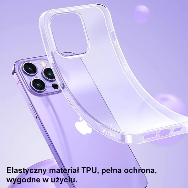 Primární Etui USAMS pro iPhone 14 Pro Max 6,7" transparentní IP14PMYS01 (US-BH798)