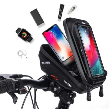 Case/bike holder WILDMAN XS1 frame pannier black/black