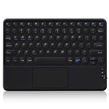 Alogové pouzdro Bluetooth klávesnice Touchpad 4v1 Magnetická tužka pro Apple iPad Air 4 2020/5 2022 Černá