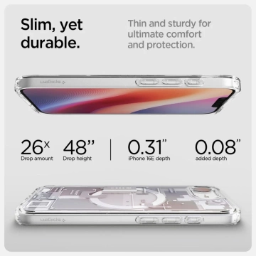 Чохол Spigen Ultra Hybrid MagSafe для iPhone 16E Zero One White
