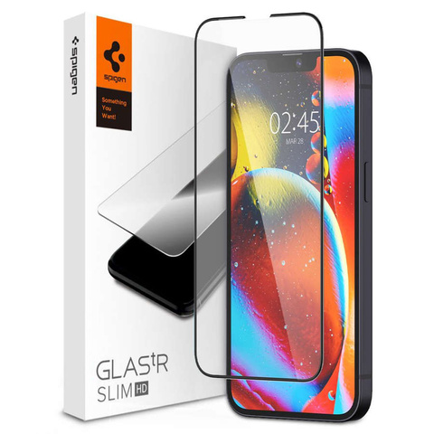 Spigen Glas.tR Slim FC glass for Apple iPhone 13/ 13 Pro/ 14 Black case