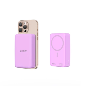 Зовнішній акумулятор Tech-Protect PB12 LifeMag 20000mAh MagSafe Lilac 15W