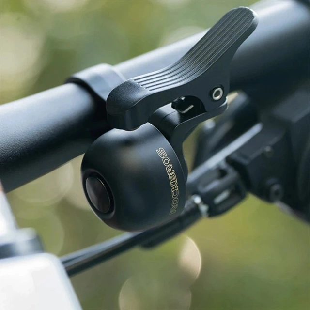 Rockbros 34210007001 bicycle bell for the left side of the handlebar - black