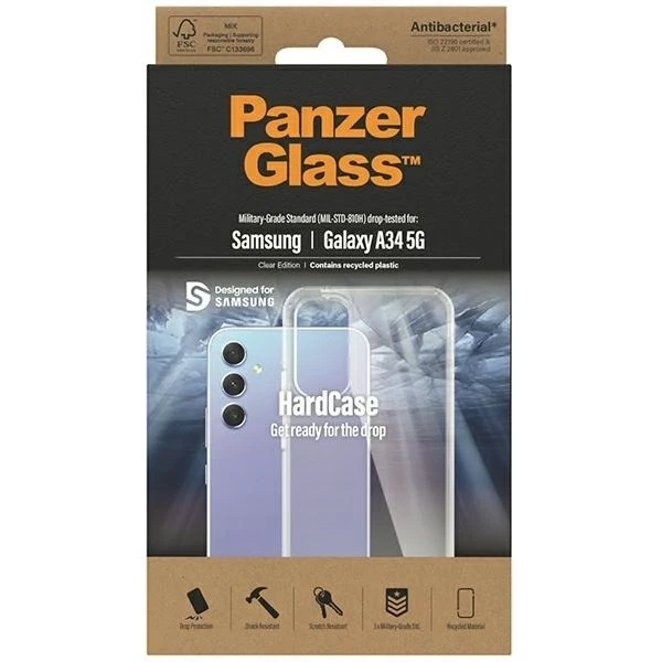 Pouzdro pro Samsung Galaxy A34 5G PanzerGlass HardCase ochranné čiré