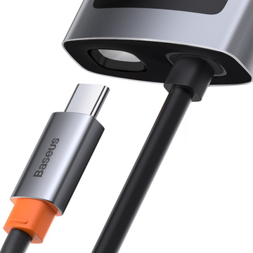 Hub 4w1 Baseus Metal Gleam Series, USB-C do USB 3.0 USB 2.0 HDMI USB-C PD