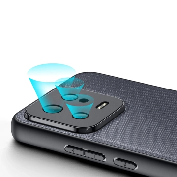 Pouzdro Dux Ducis Fino pro kryt Xiaomi 13 se silikonovým rámečkem šedé