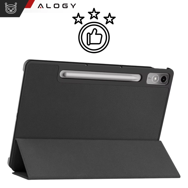 Schutzhülle für Lenovo Tab P12 12.7 TB-370 Tablet, Alogy Book Cover Case, Schwarz