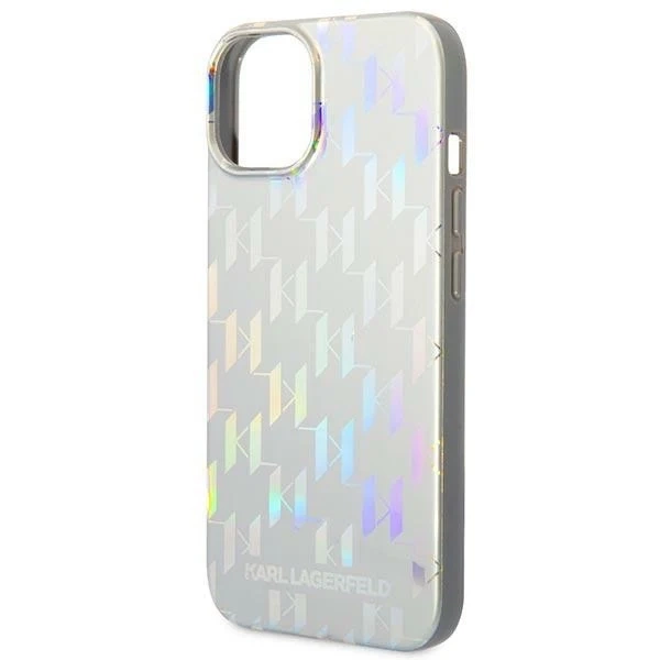 Etui Karl Lagerfeld KLHCP14MLGMMSV3 na iPhone 14 Plus 6,7" pevné puzdro Monogram Iridescent