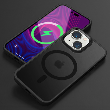 Захисний чохол для телефону MagMat Case for MagSafe для Apple iPhone 13 Mini Matte Black Glass
