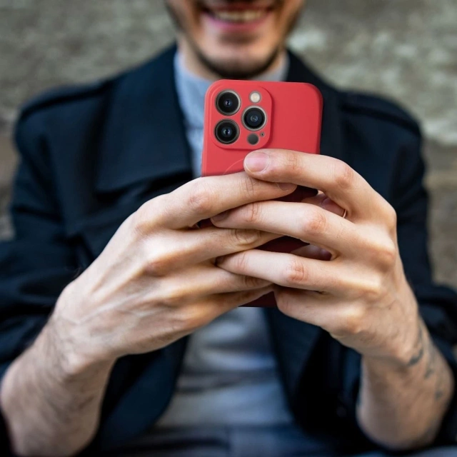 Силіконовий чохол Mag для IPHONE 14 червоний