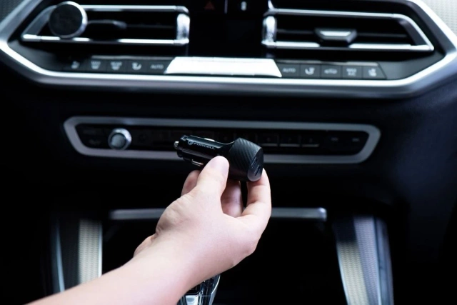 FORCELL F-ENERGY Carbon CC50-2C Car Charger 2 x Type C PD 3A 40W