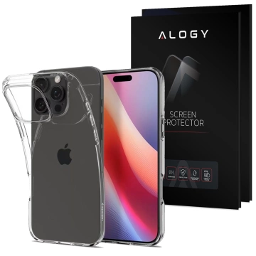 Skleněné pouzdro pro iPhone 16 Pro Max Spigen Liquid Crystal pouzdro na telefon