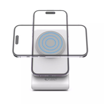QI Tech-protect indukční nabíječka qi15w-a23 magnetická magsafe bezdrátová nabíječka bílá