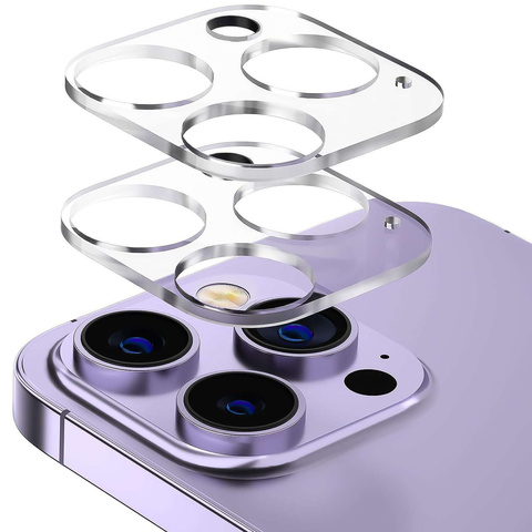 2x sklo šošovky fotoaparátu pre iPhone 15 Pro / 15 Pro Max Alogy šošovka číra priehľadná
