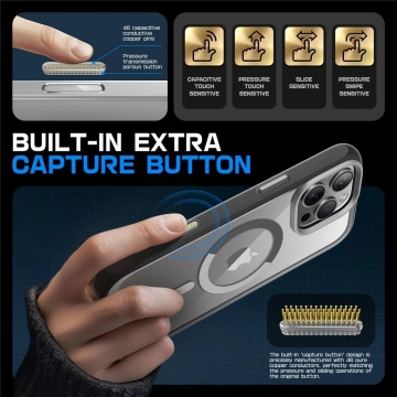 Etui Supcase UB Mag MagSafe für iPhone 16 Pro Max Grau