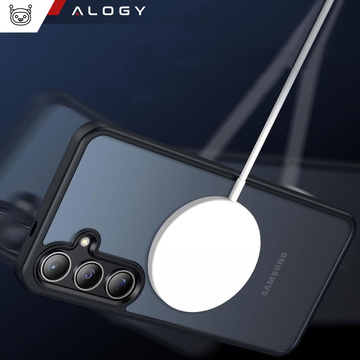 Puzdro na Samsung Galaxy S24, Mag Safe Case, zadný kryt telefónu MagMat, matná čierna