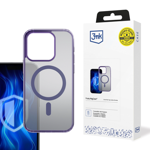 Etui na Apple iPhone 13 Pro Max 3mk Frosty MagCase Purple