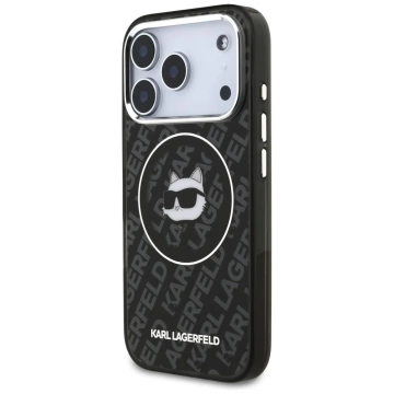 Etui Ochronne do iPhone 17 Pro Max Karl Lagerfeld IML Choupette MagSafe Czarny
