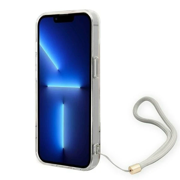 Etui Guess GUOHCP14MHFLSU do Apple iPhone 14 Plus 6,7" fioletowy/fialové pevné puzdro Flower Strap