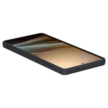 Silikonový pouzdro Spigen pro Samsung Galaxy S25 Ultra, černé, s magnetem MagSafe.