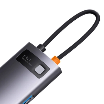 Концентратор 6w1 серії Baseus StarJoy, USB-C до HDMI 3 x USB 3.0 USB-C PD RJ45