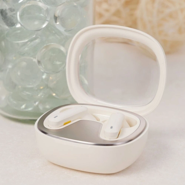 Bezdrátová Bluetooth sluchátka HOCO TWS EQ6 s nabíjecím pouzdrem, bílá