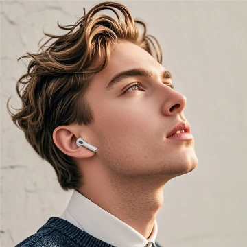 Hoco EW73 TWS biele Bluetooth 5.4 dotykové slúchadlá