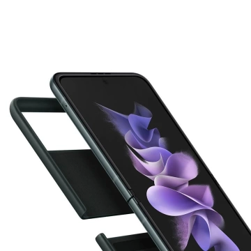 Samsung Lederhülle Handyhülle für Galaxy Z Flip 3 grün (EF-VF711LGEGWW)