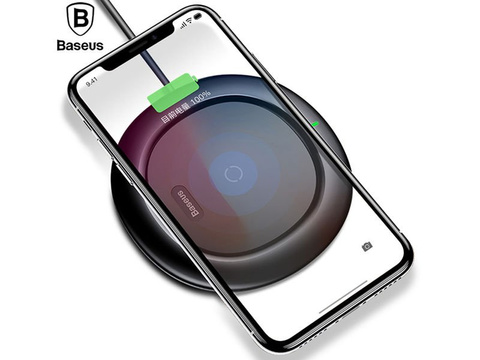Baseus UFO Qi kabelloses Induktionsladegerät, schwarz
