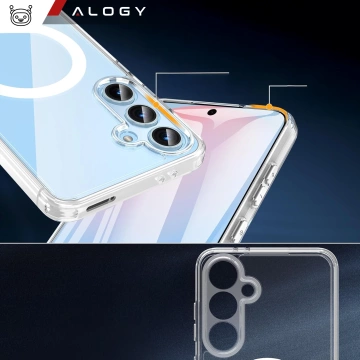Чохол для Apple iPhone 16 Pro Max Alogy Anti-Shock Hybrid Case for MagSafe Transparent