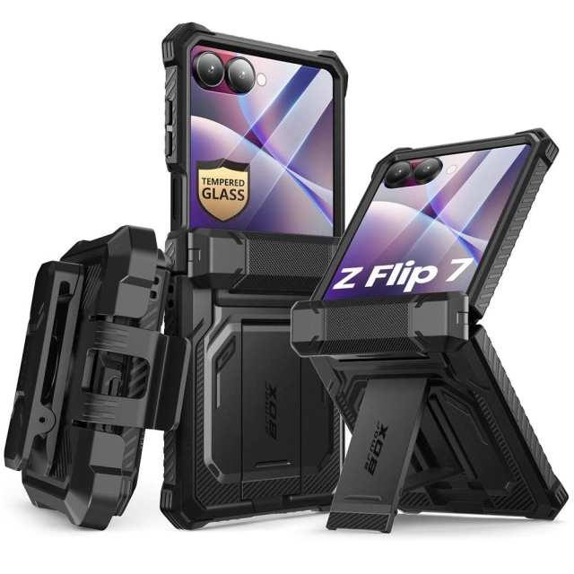 Etui ochronne Supcase ArmorBox do Galaxy Z Flip 7 – pancerna ochrona 360° w czerni