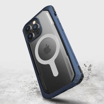 Raptic Secure Case pre iPhone 14 Pro s pancierovým modrým krytom MagSafe