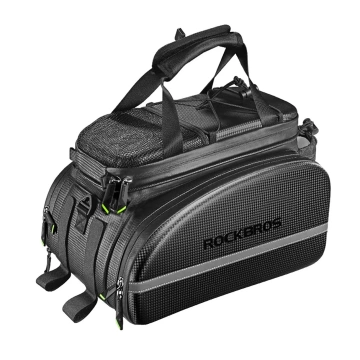 Rockbros A6-6 Bike Pannier Bag 35l with Fold-Out Pockets - Black