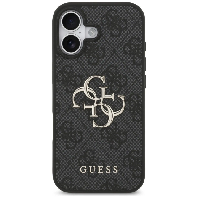Etui Guess Hardcase 4G Big Metal Logo do iPhone 17, czarne
