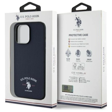 Etui do iPhone 15 Pro Max US Polo Printed DH Logo Granatowe