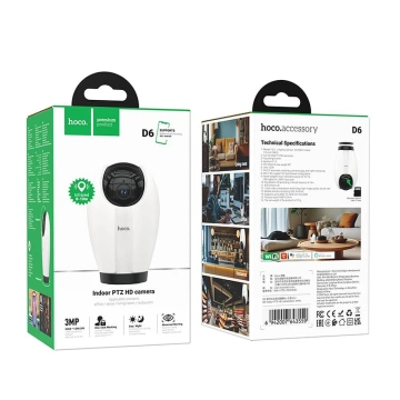HOCO D6 Full HD внутрішня Wi-Fi камера, ІЧ-підсвічування, детектор руху