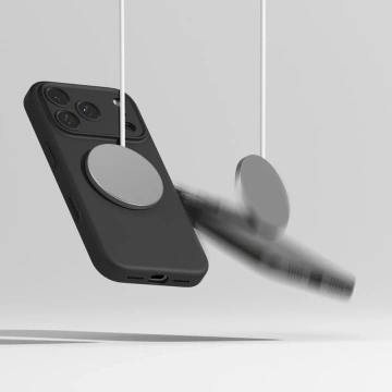 Etui do iPhone 17 Pro Ringke Silicone Magnetic MagSafe Czarne