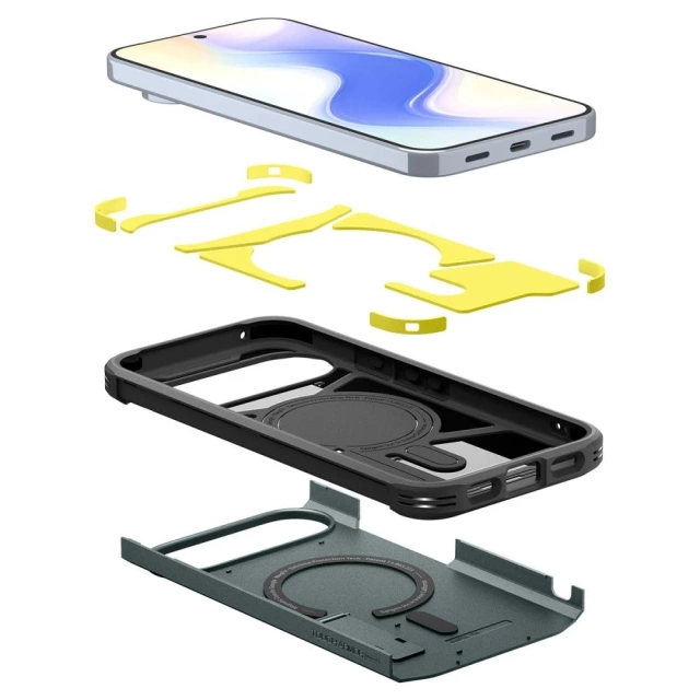 Etui Ochronne do Google Pixel 10 Pro XL Spigen Tough Armor Mag MagSafe Abyss Green