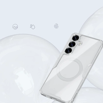 Puzdro Nillkin Nature TPU MagSafe pre Samsung Galaxy S25 biele