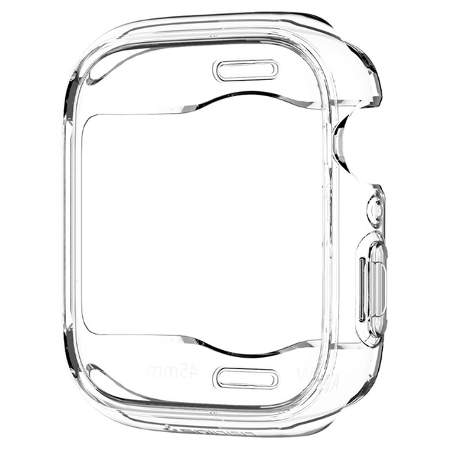 Etui nakladacie puzdro Spigen Ultra Hybrid pre Apple Watch 7 45mm Crystal Clear