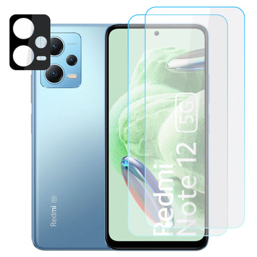 2x Szkło hartowane na ekran Supreme Set + szkło na obiektyw do Xiaomi Redmi Note 12 5G