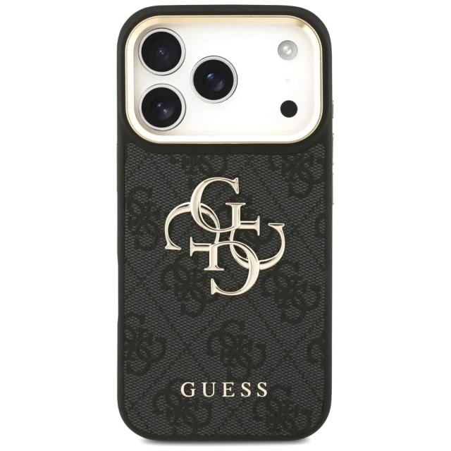 Etui Guess 4G Big Classic Logo Big Strap Metal Buttons do iPhone 17 Pro Czarny