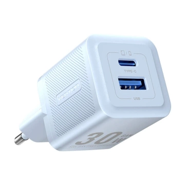 Vention FEQL0-EU USB-C USB-A GaN 30W Wall Charger Blue