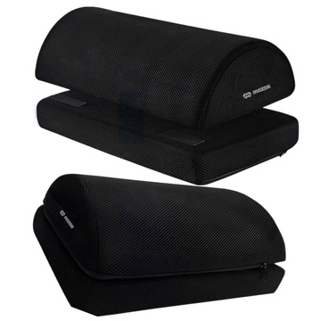 Kancelářská podnožka, podnožka, nohy, stehna, ergonomická pro práci, kancelář, volný čas, Mozos FS5, černá