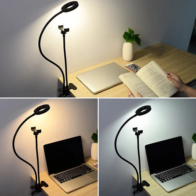 Photographic Alogy LED Selfie Ring Light Phone Holder Black