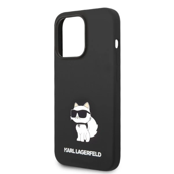 Etui Karl Lagerfeld KLHCP14XSNCHBCK pro iPhone 14 Pro Max 6,7" pevný obal silikonový chupette černý/černý