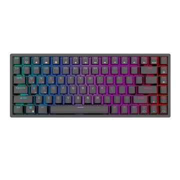 Royal Kludge RK84 RGB mechanická klávesnice, červený spínač (černý)