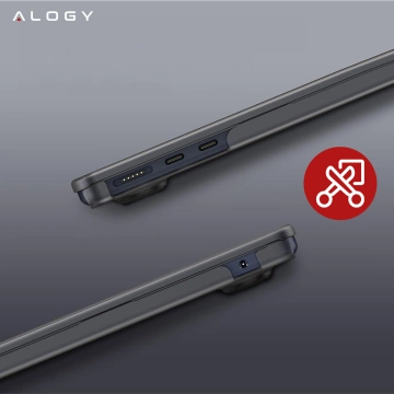 Розгалужувач HUB Alogy Adapter для ноутбука з USB-C на 3x USB-A 2.0 1x USB-A 3.0 сірий